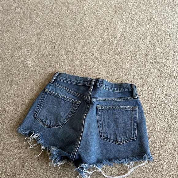 Agolde Distressed Button Fly Shorts - Picture 2 of 4